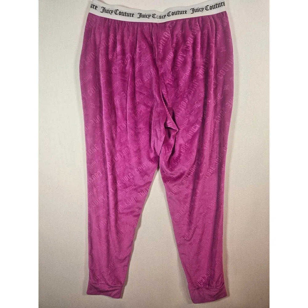 Juicy Couture Tracksuit Women M Purple Velour Y2K Logo Hoodie Jogger Set Lounge
